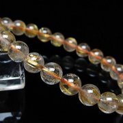 ゴールドタイチンルチルブレスレット 7mm [t171-8736]
