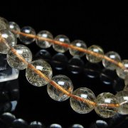 ゴールドタイチンルチルブレスレット 10mm [t171-8748]