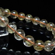 ゴールドタイチンルチルブレスレット 11mm [t171-8754]