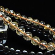 ゴールドタイチンルチルブレスレット 8mm [t171-8807]