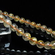 ゴールドタイチンルチルブレスレット 7mm [t171-8827]