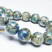 K2ストーンアズライトイングラナイトブレスレット16mm