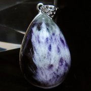 エンジェルフェザー フローライト ペンダント[T21-4501]