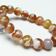 桜メノウチェリーブロッサムアゲートブレスレット12mm