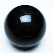 ang3　純天然モリオン　黒水晶　丸玉　大玉2.4Kg　木製台座付き！ 5.3Kg モリオン 黒水晶 丸玉 スフィア 155mm 一点物 送料無料