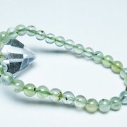 ルチル入りプレナイトブレスレット 6mm [T228-4043]