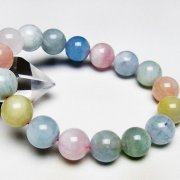 MIXベリルブレスレット 緑柱石 13mm [T237-4354]