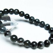 ⭐︎【天然】ブラックルチルクォーツ ブレスレット 13.7mm