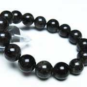 ブラックルチルクォーツブレスレット 13mm [T257-7456]