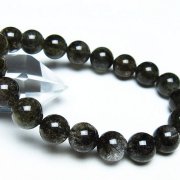 ブラックルチルクォーツブレスレット 11mm [T257-7500]