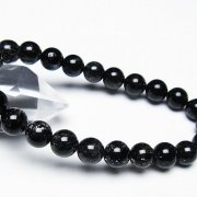 ブラックルチル 8mm ルチル 天然石 ブレスレット タイチンブラックルチルクォーツ9mm-10mmブレスレットデザイン