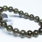 ブラックルチルクォーツブレスレット 10mm [t257-7951]
