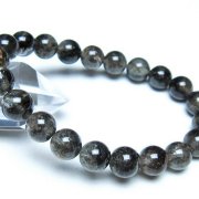 ブラックルチルクォーツブレスレット 9mm [t257-8236]