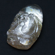 ヒマラヤ水晶 手彫り 魚 置物[T261-1178]