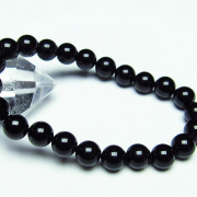 キャッツアイオブシディアンブレスレット8mm[T265-1310]