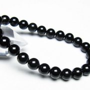 ゴールドキャッツアイオブシディアンブレスレット 8mm [T265-1930]