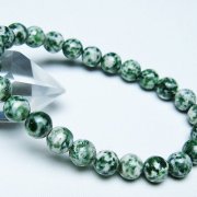 グリーンスポットジャスパー ブレスレット 8mm [T285-1411]