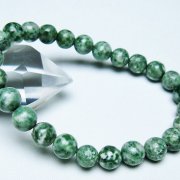 グリーンスポットジャスパー ブレスレット 8mm [T285-1459]