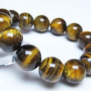 タイガーアイ※黄虎目石ブレスレット 16mm [t30-14336]