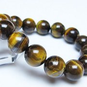 タイガーアイ※黄虎目石ブレスレット 14mm [t30-14348]