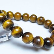 タイガーアイ※黄虎目石ブレスレット 12mm [t30-14497]
