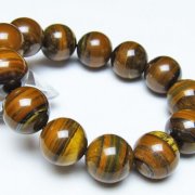 アイアンタイガーアイブレスレット 18mm [t31-6117]
