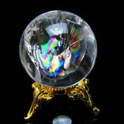 虹入りヒマラヤ水晶丸玉24mm