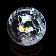 虹入りヒマラヤ水晶丸玉27mm