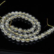 ゴールドタイチンルチル一連 7mm ビーズ [t320-3691]