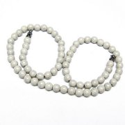 台湾産 北投石 天然ラジウム効果 ネックレス 6mm [t323-3151]