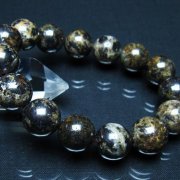 コンドライト「サハラNWA869隕石」ブレスレット 15mm [t352-1889]