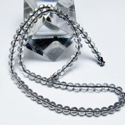 ブラックルチルクォーツネックレス 5mm [T354-5844]