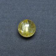 ゴールドタイチンルチル入り水晶丸玉 10mm [t355-1188]