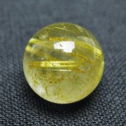 ゴールドタイチンルチル入り水晶丸玉 10mm [t355-1570]