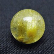 ゴールドタイチンルチル入り水晶丸玉 10mm [t355-1651]