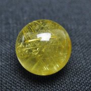 ゴールドタイチンルチル入り水晶丸玉 10mm [t355-1656]
