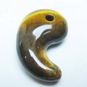 タイガーアイ※黄虎目石勾玉 [t356-1799]