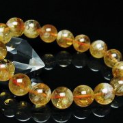 虹入りシトリンブレスレット 12mm [t366-12974]