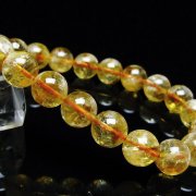 虹入りシトリンブレスレット 10mm [t366-13494]