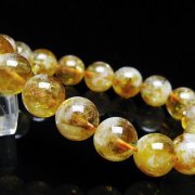 虹入りシトリンブレスレット 12mm [t366-13616]