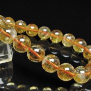 虹入りシトリンブレスレット 10mm [t366-13997]