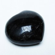 モリオン 純天然 黒水晶 ハート 置物[T375-5221]