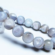 アクアマリン3連ネックレス5ｍｍ 天然石 パワーストーン 水色 242ct、 アクアマリン 原石 ネックレス | 天然石 パワーストーン - 高