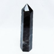モリオン 純天然 黒水晶 六角柱 [t401-4546]