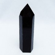 モリオン 純天然 黒水晶 六角柱 [t401-4631]