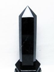 モリオン 純天然 黒水晶 六角柱[T43-8223]