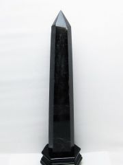 2.2Kgモリオン 純天然 黒水晶 六角柱 [t43-8701]