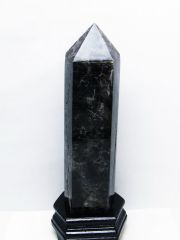 2.9Kgモリオン 純天然 黒水晶 六角柱 [t43-8806]