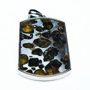 パラサイト隕石かんらん石ペンダント