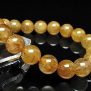 ゴールドタイチンルチルブレスレット 13mm [t473-5133]